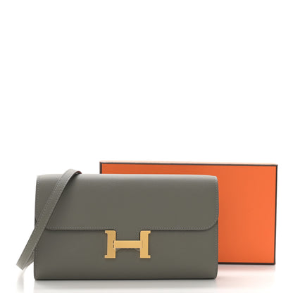 Hermes Evercolor Constance Long To Go Wallet Gris Meyer 12 of 12