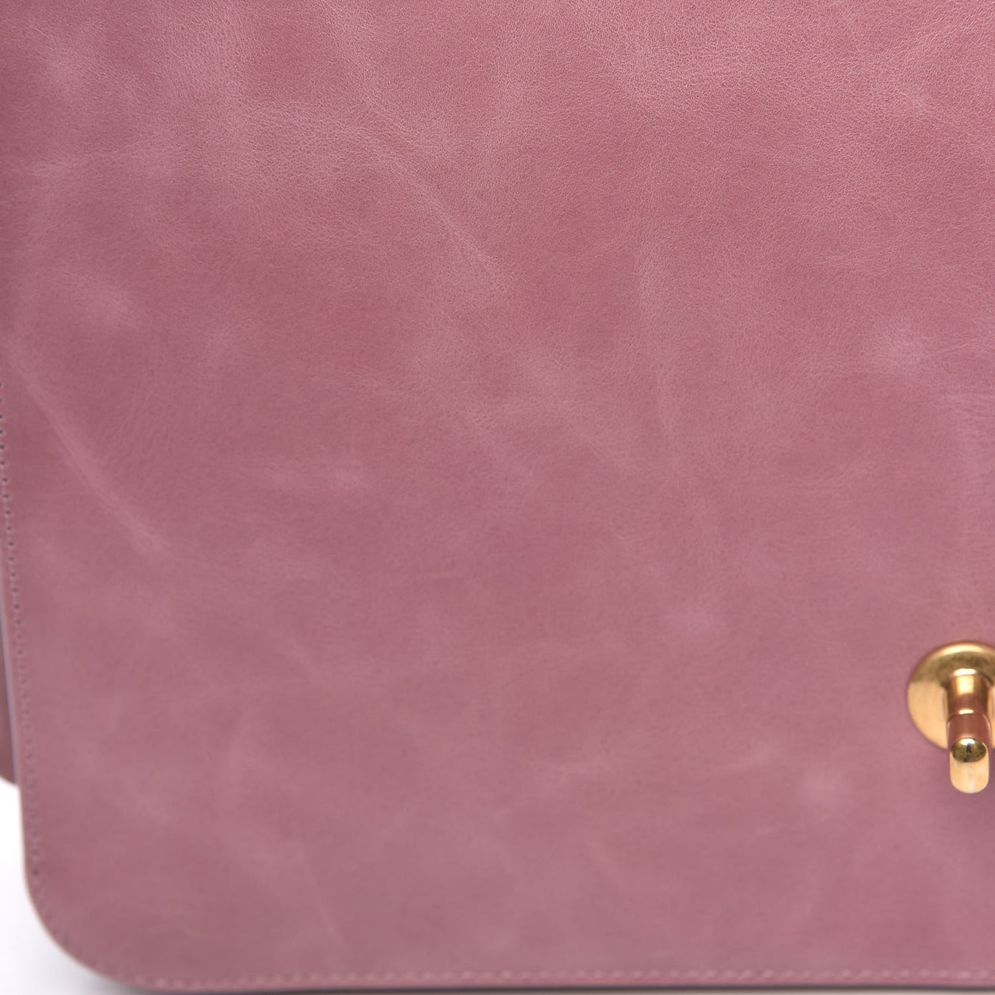 Calfskin Quilted Straight Lined Flap Purple