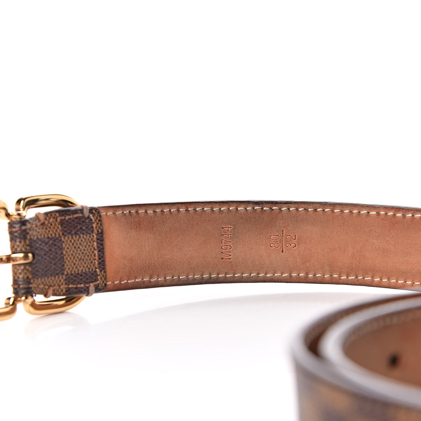 Damier Ebene Mini 25mm Belt 80 32