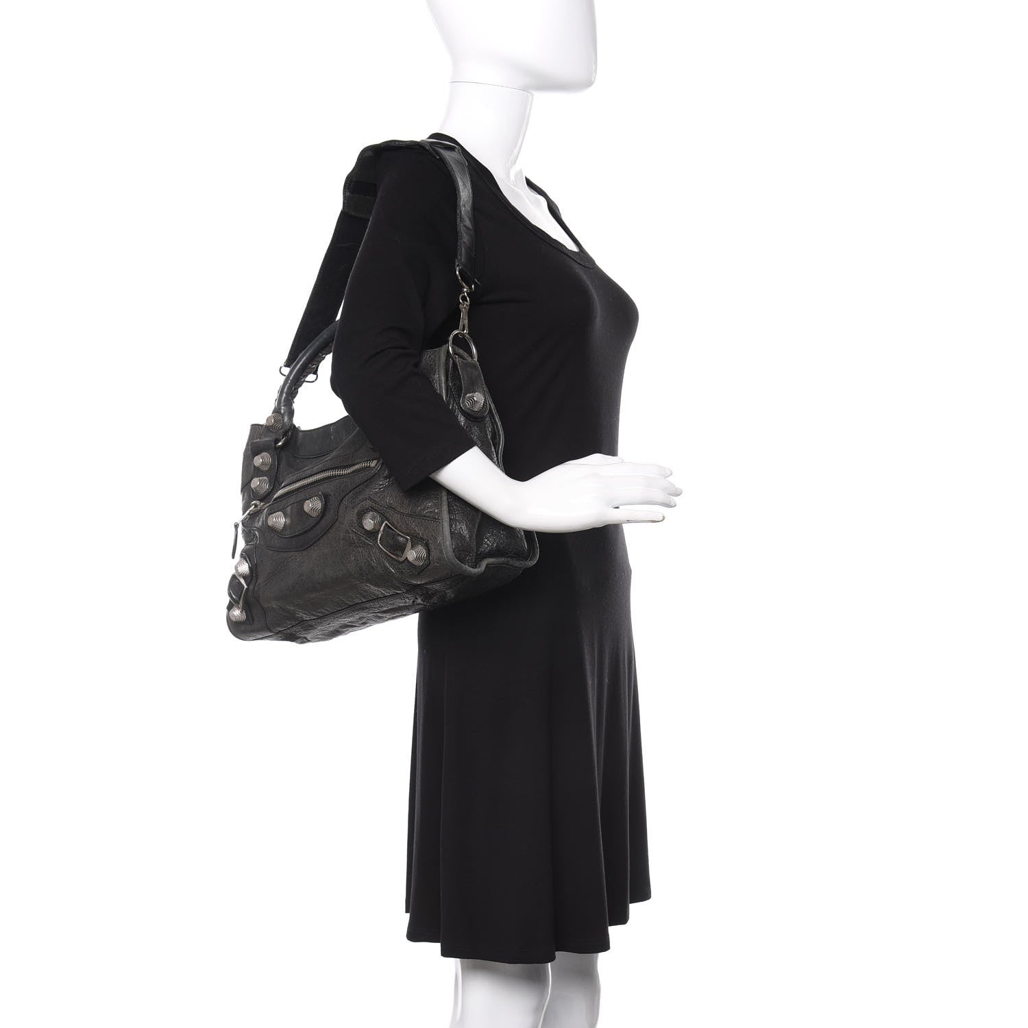 Balenciaga Agneau Giant 21 Silver Hardware City Anthracite 3 of 21