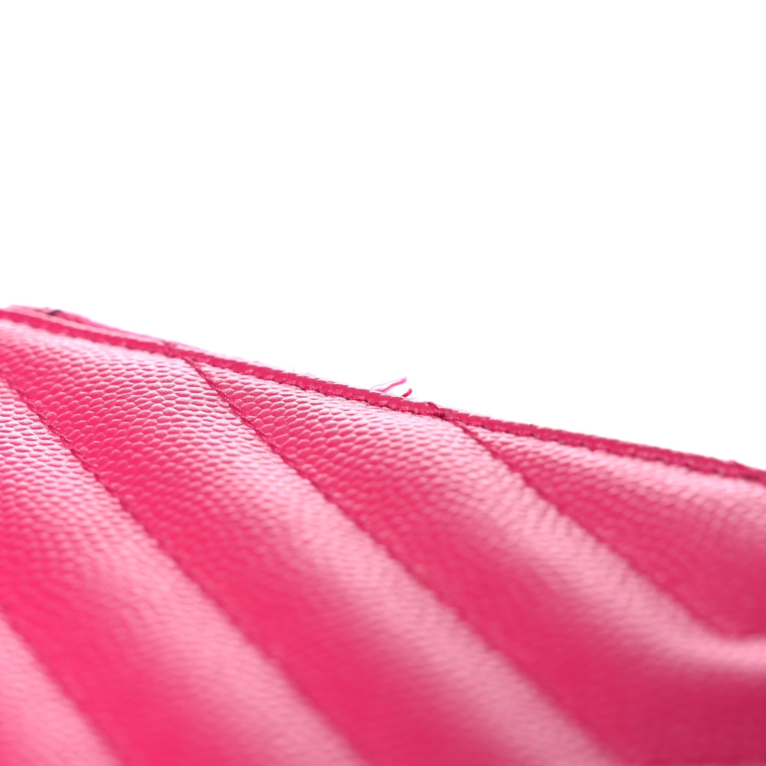 Saint Laurent Grain De Poudre Chevron Monogram Bill Pouch Fresh Fuschia 11 of 14