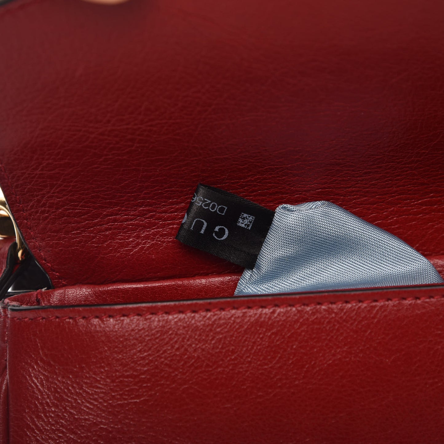 Calfskin Diagonal GG Medium Thiara Double Envelope Shoulder Bag Black Red