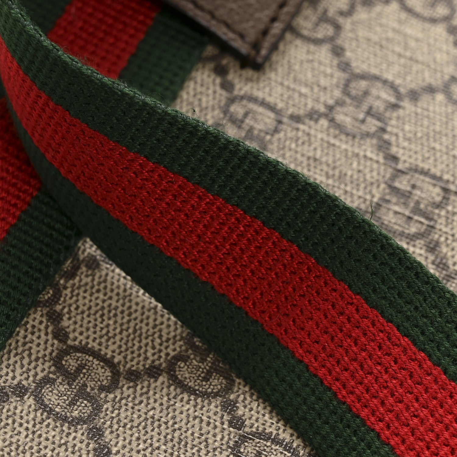 Gucci GG Supreme Monogram Neo Vintage Web Belt Bag Brown 11 of 12