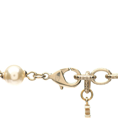 Chanel Pearl CC Long Necklace Gold 4 of 4