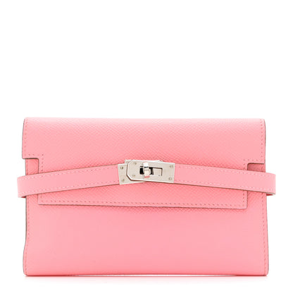 Hermes Epsom Medium Kelly Wallet Rose Confetti 1 of 9