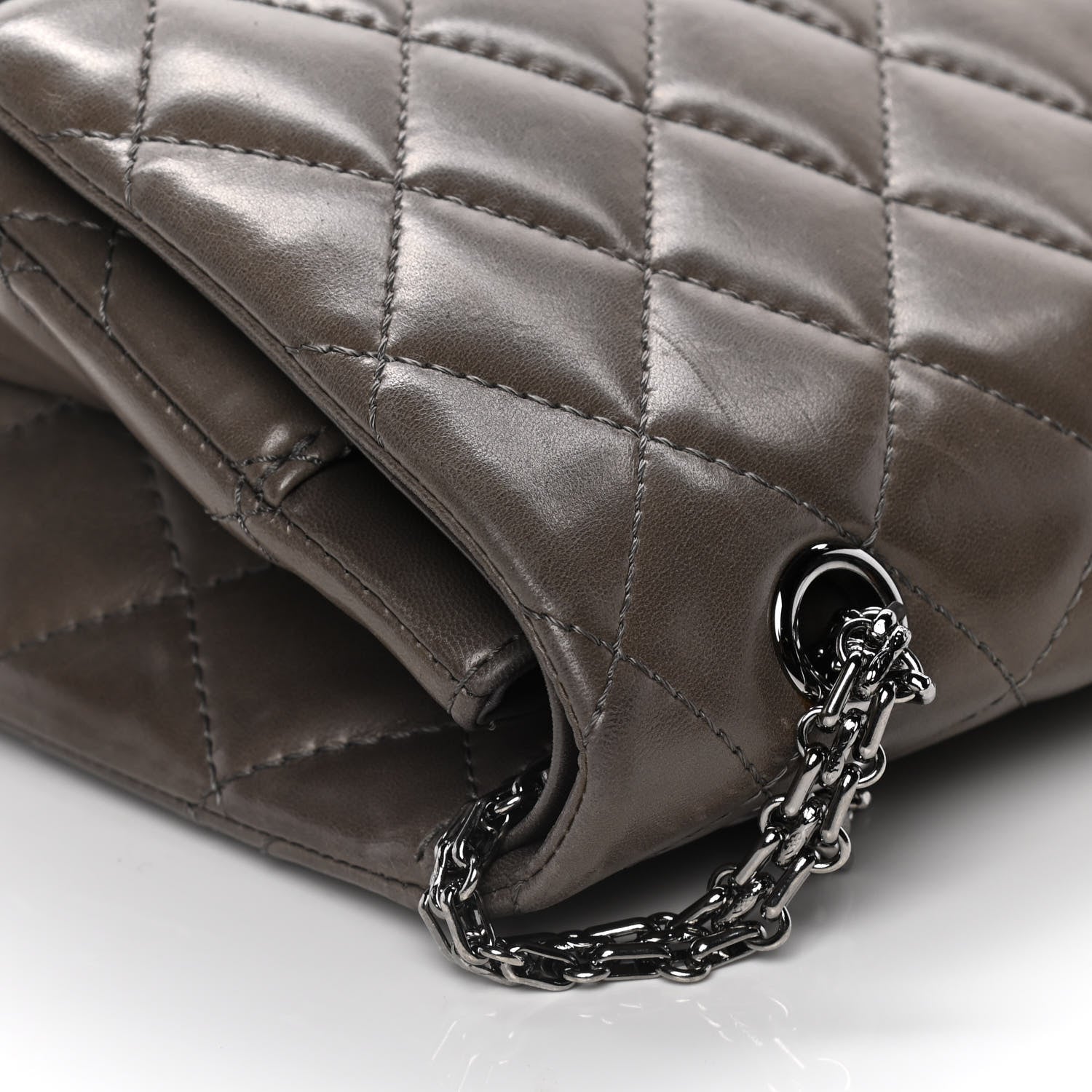 Chanel Lambskin Quilted 2.55 Reissue 227 Flap Brown 12 of 19