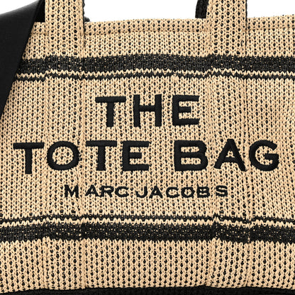 Marc Jacobs Straw Jacquard Medium The Traveler Tote Bag Natural 8 of 10
