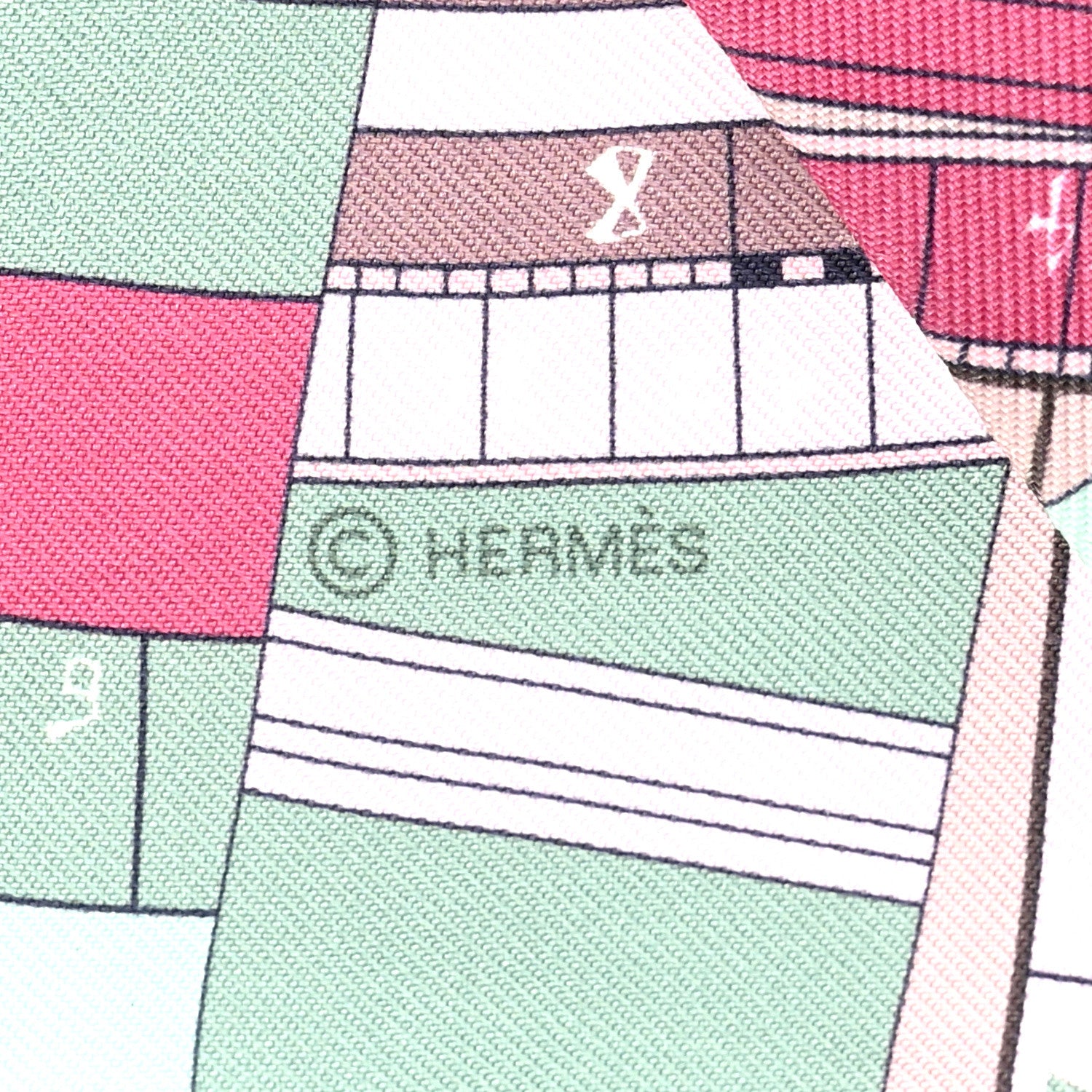 Hermes Silk Astrologie Nouvelle Twilly Rose Framboise Pistache 3 of 4