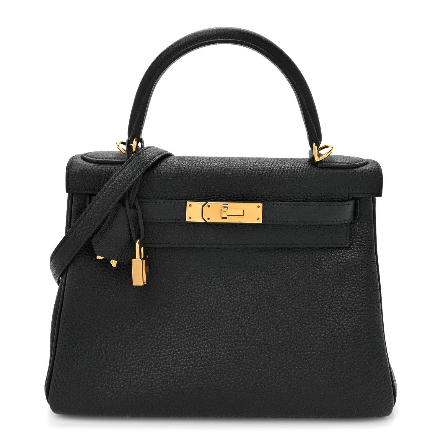 Hermes Togo Kelly Retourne 28 Black 1 of 10