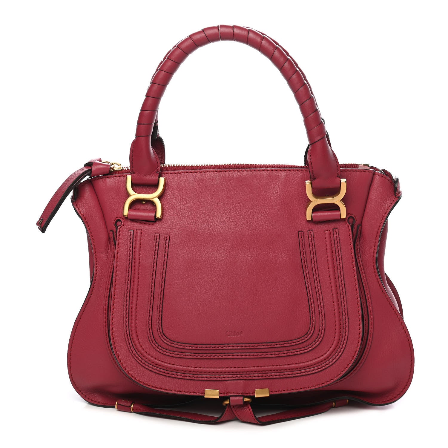 Chloe Calfskin Medium Marcie Satchel Acerola 1 of 8