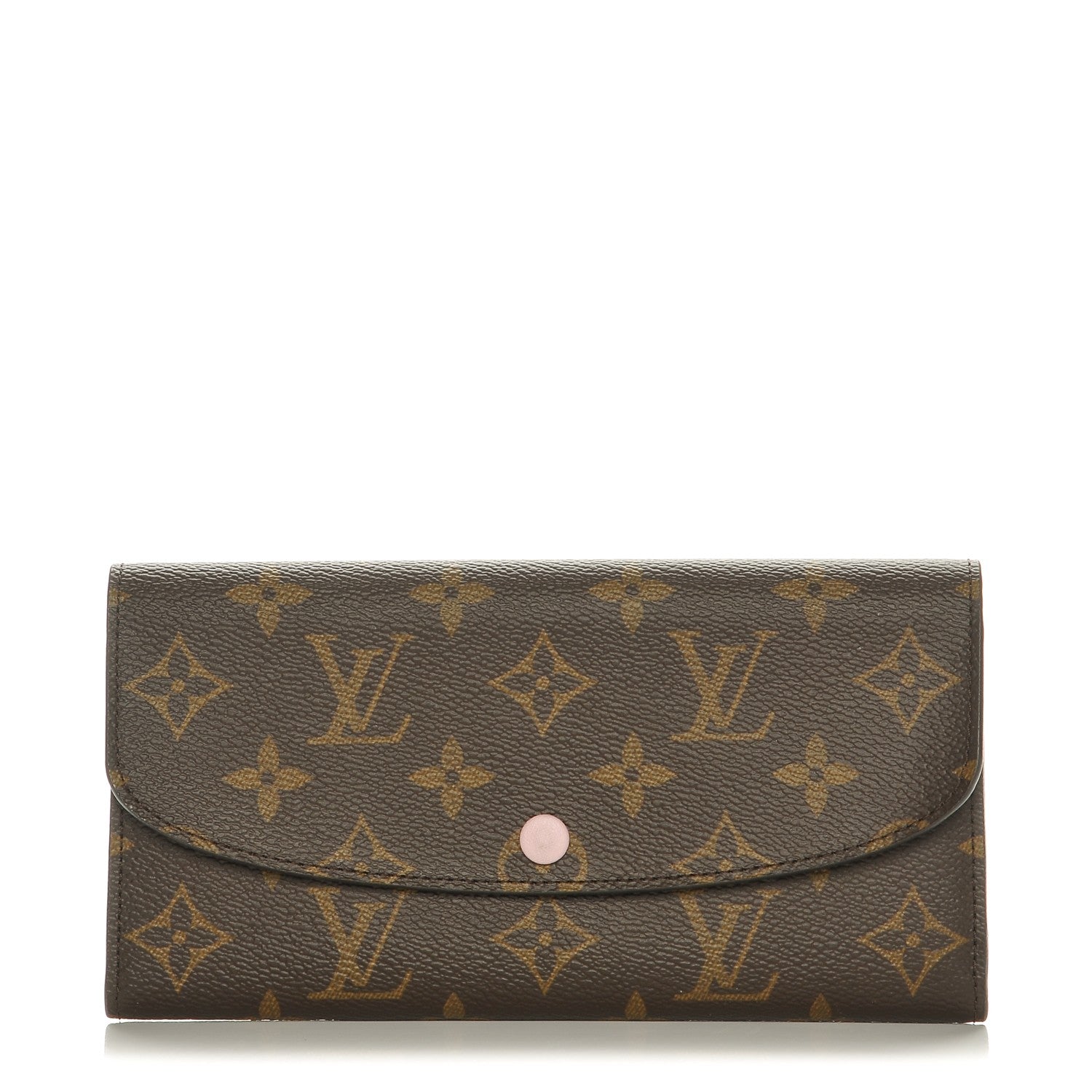 Louis Vuitton Monogram Emilie Wallet Rose Ballerine 1 of 7