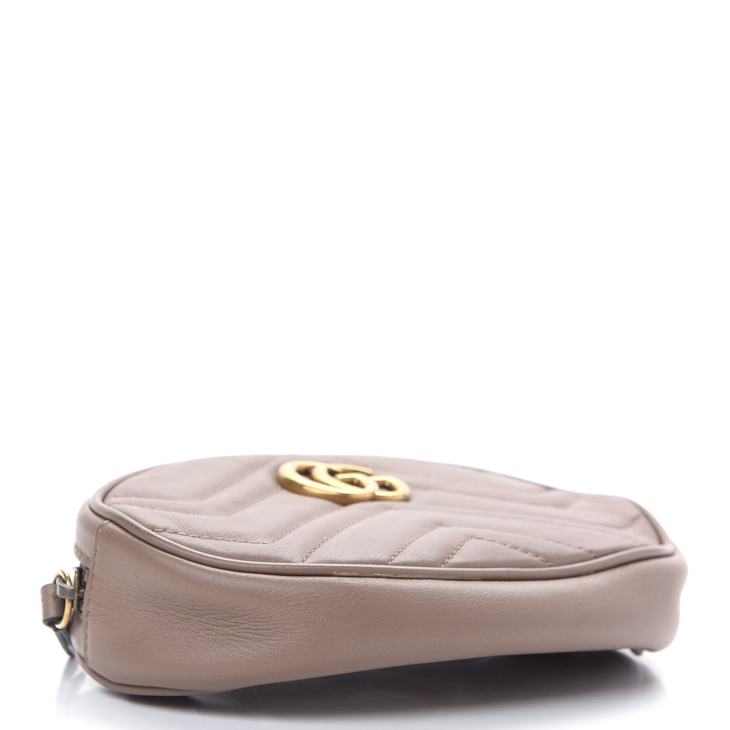 Gucci Calfskin Matelasse GG Marmont Belt Bag 95 38 Porcelain Rose 4 of 11