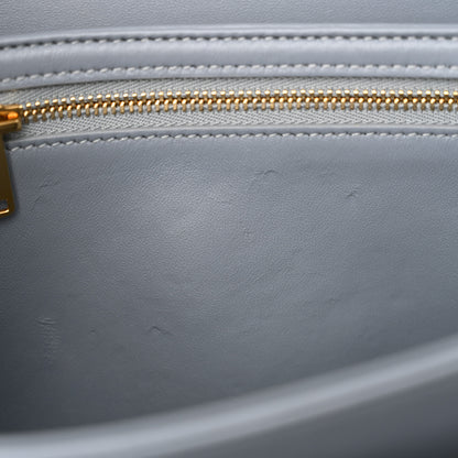 Celine Shiny Calfskin Medium Triomphe Soft Blue 10 of 14