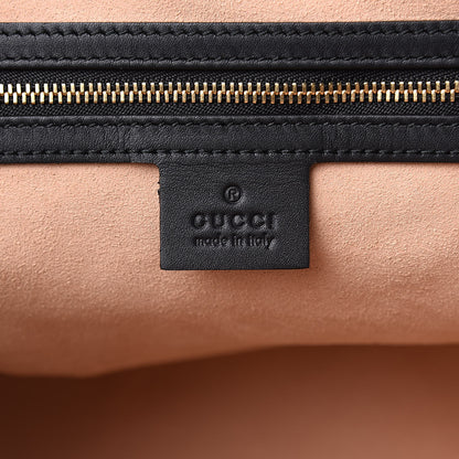Gucci Suede Patent Web Medium Ophidia Top Handle Dome Bag Nocciola Black 6 of 11