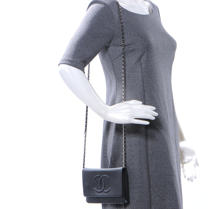 Chanel Caviar CC Wallet on Chain Black 2 of 7