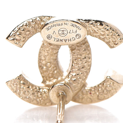 Chanel Crystal CC Earrings Gold 3 of 4