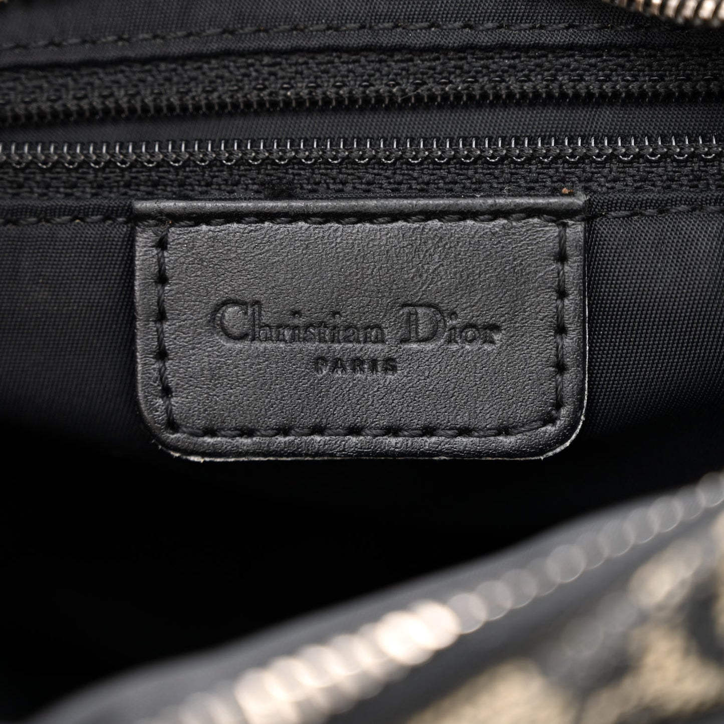 Monogram Buckle Messenger Bag Black