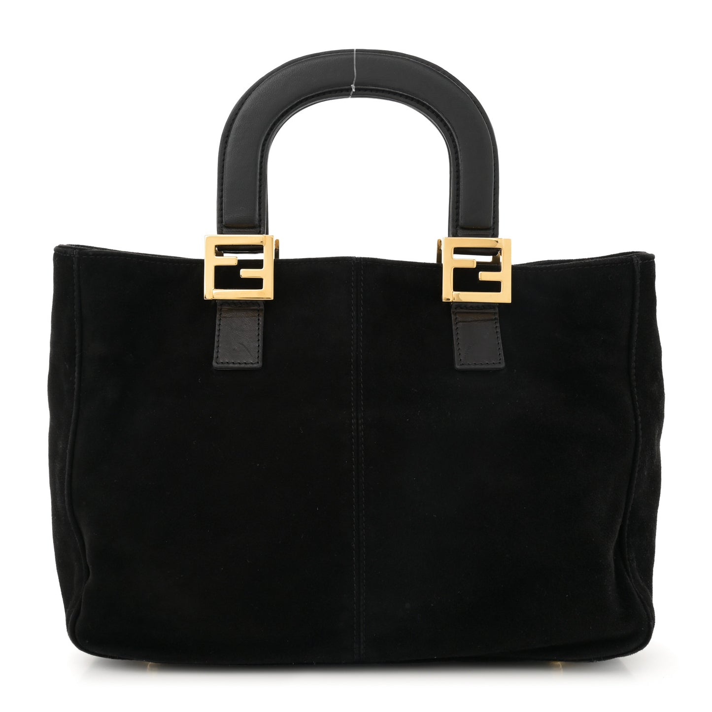 Suede Calfskin Holdall Tote Black
