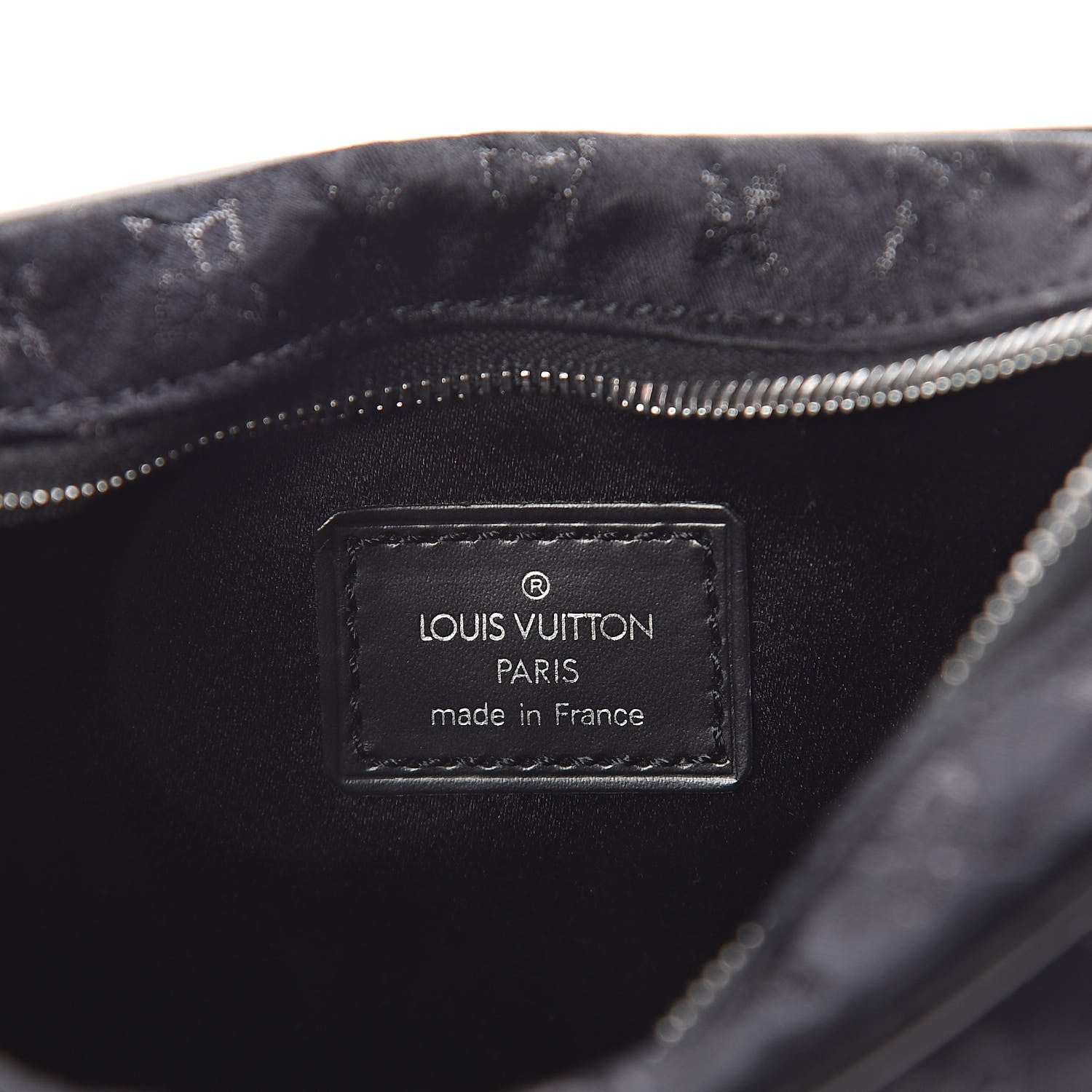 Louis Vuitton Satin Monogram Little Boulogne Black 6 of 10