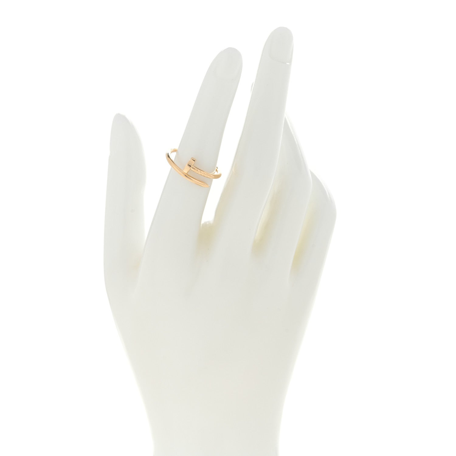 Cartier 18K Yellow Gold Small Juste Un Clou Ring 51 5.75 2 of 5