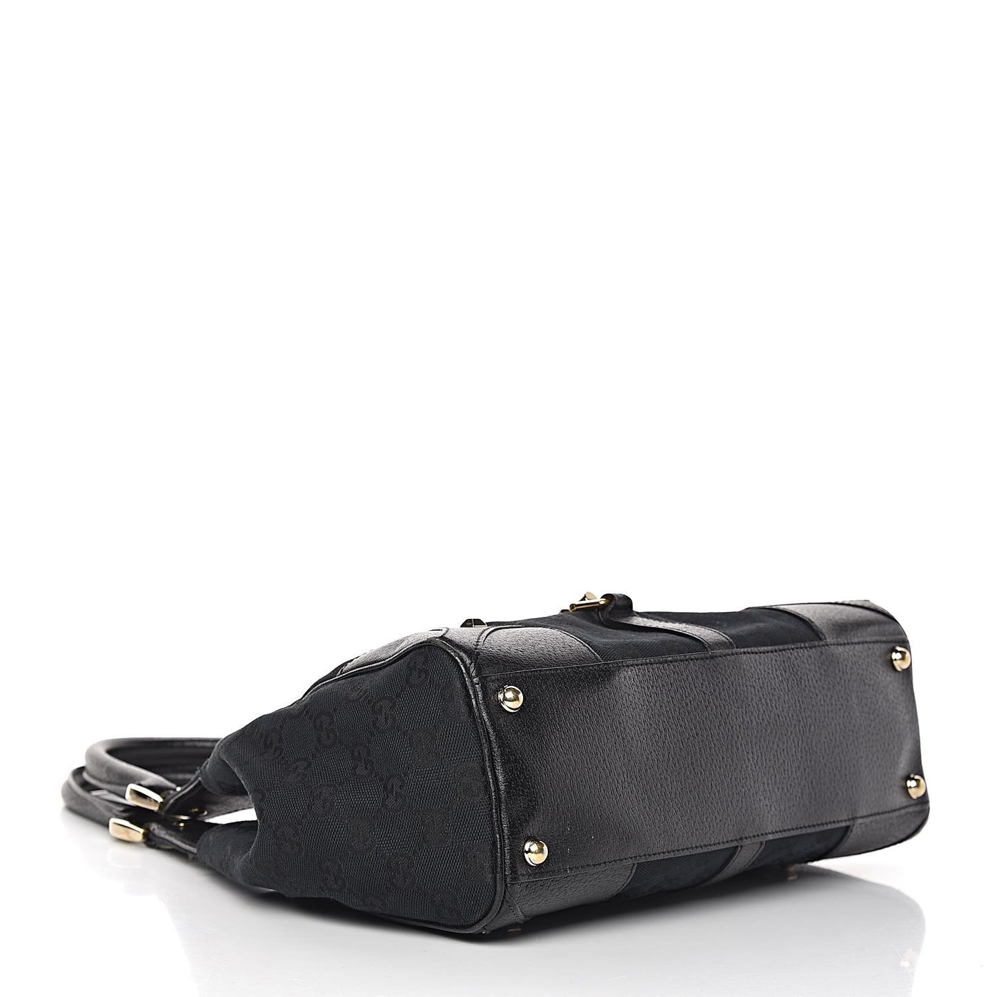 Monogram Calfskin Large Bardot Tote Black