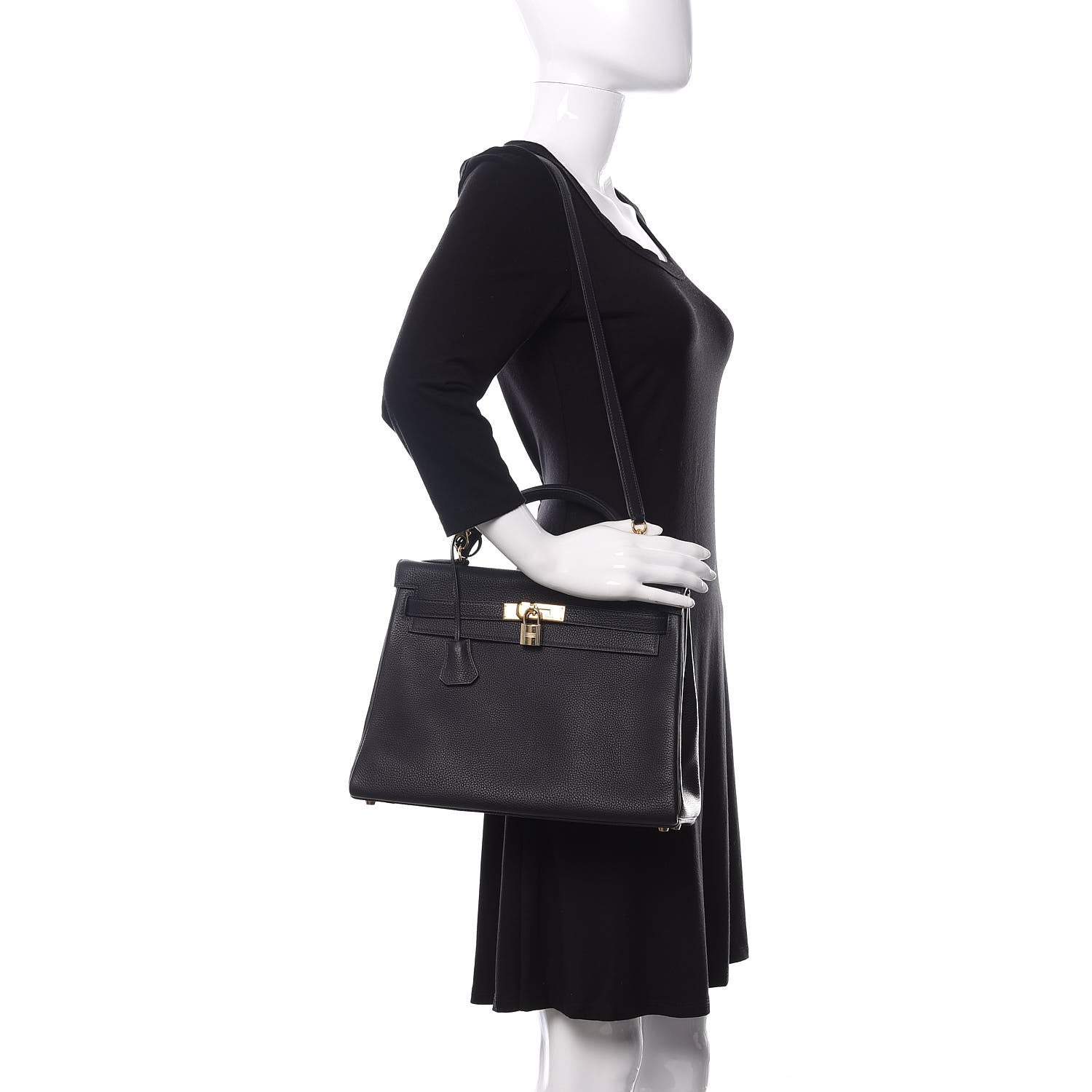 Hermes Togo Kelly Retourne 32 Indigo 2 of 11