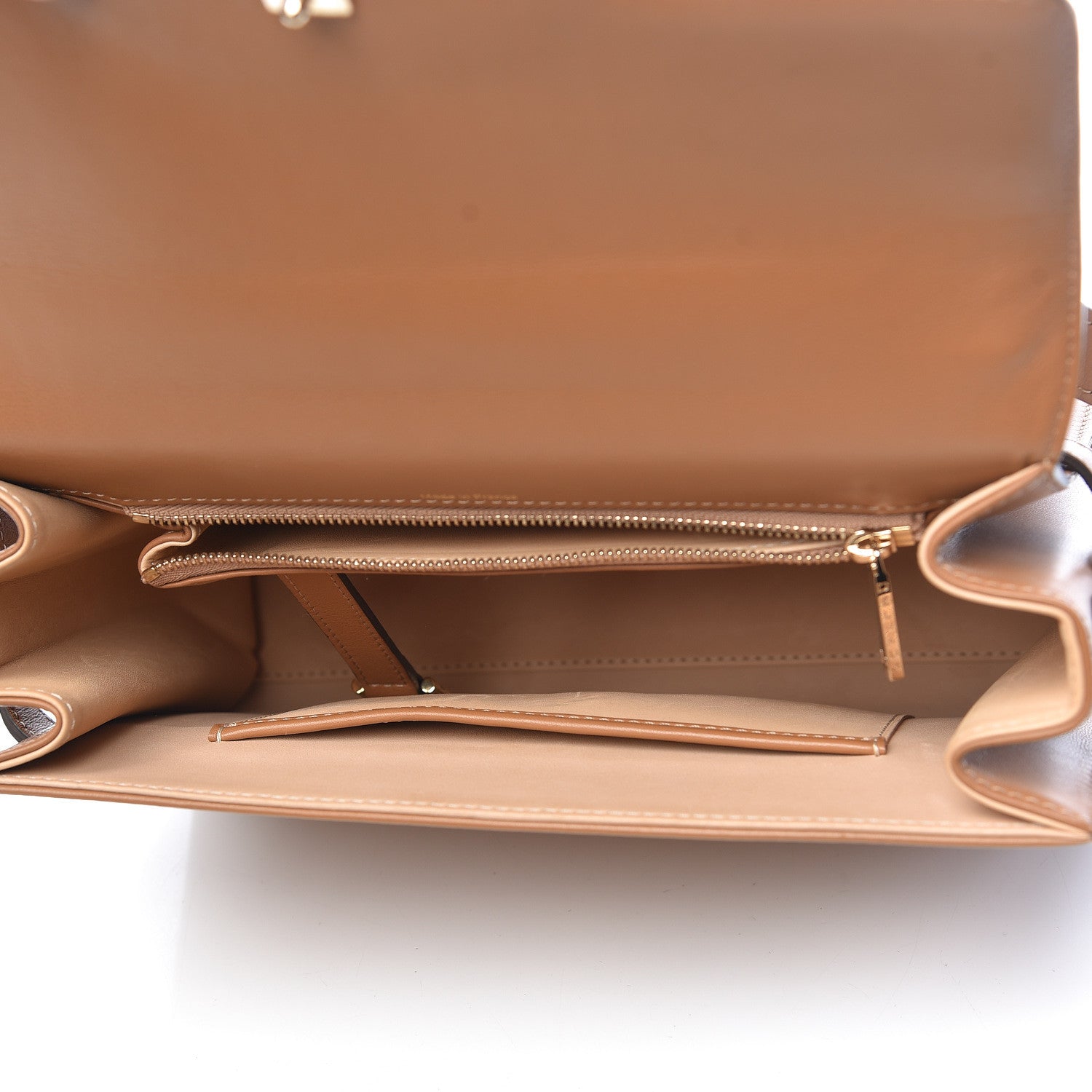 Delvaux Calfskin MM Tempete Satchel Camel 5 of 11