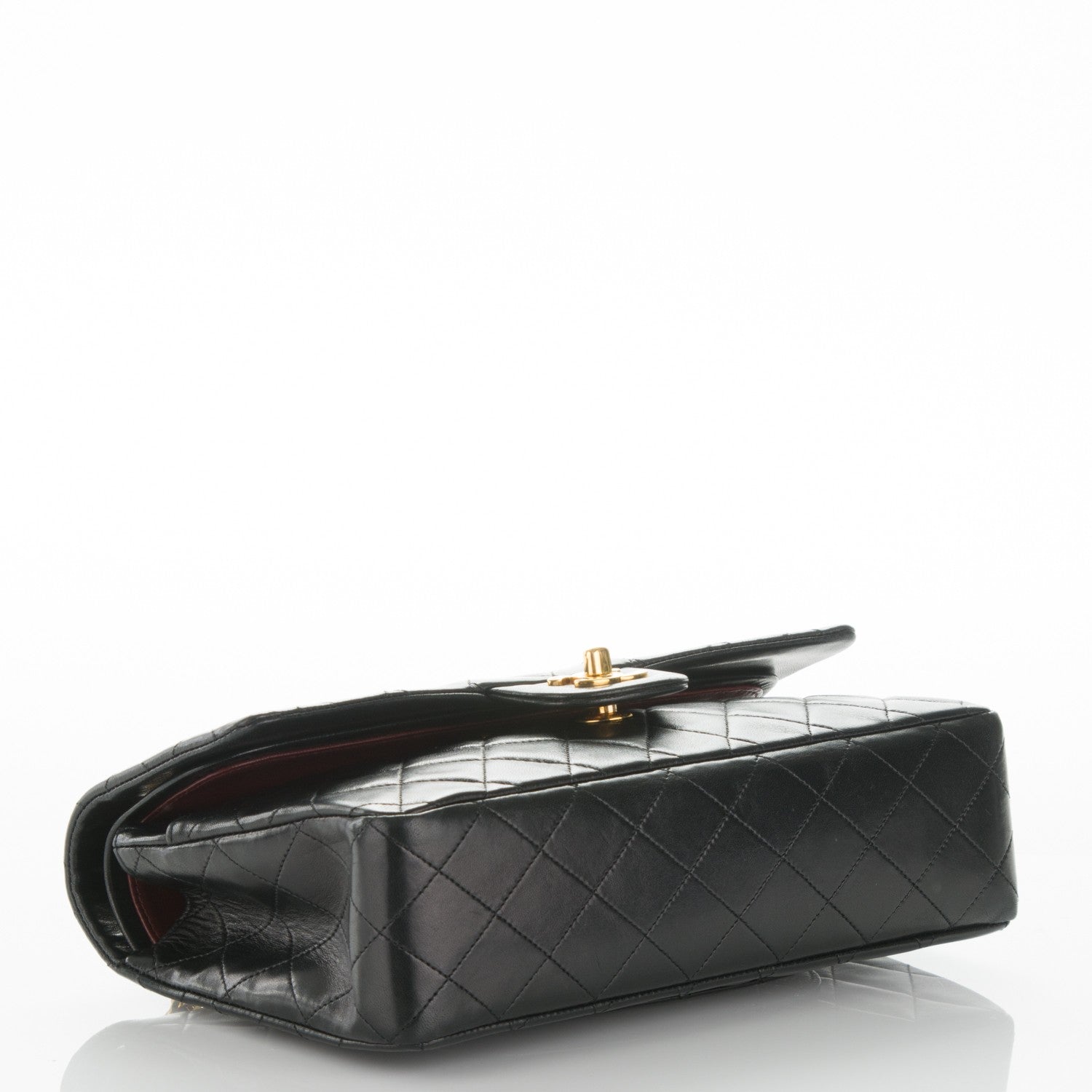 Chanel Lambskin Quilted Medium Double Flap Black 4 of 7