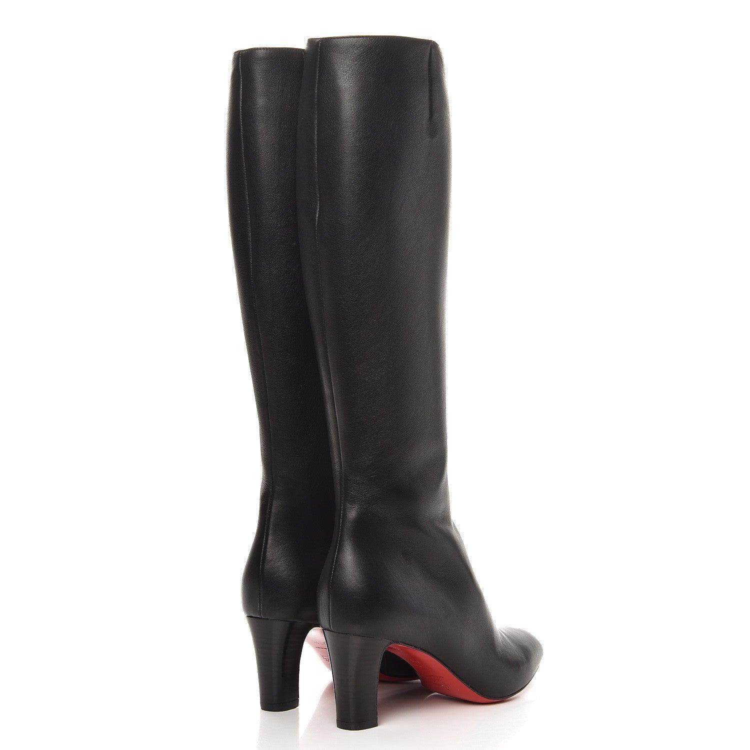 Christian Louboutin Calfskin Stefy Botte 70 Tall Boots 37.5 Black 4 of 8