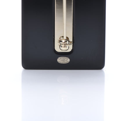 Chanel Resin Strass Perfume Bottle CC Brooch Black Gold 4 of 5