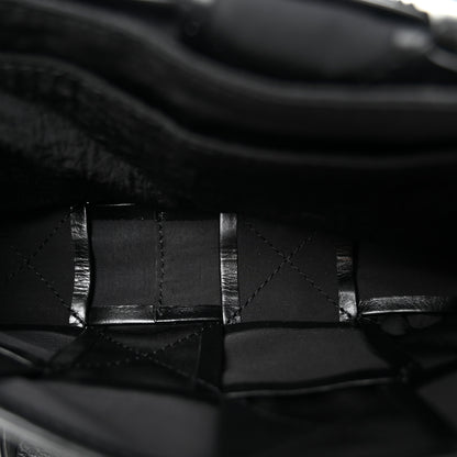 Bottega Veneta Paper Calfskin Intreccio Cassette Belt Bag Black 5 of 11