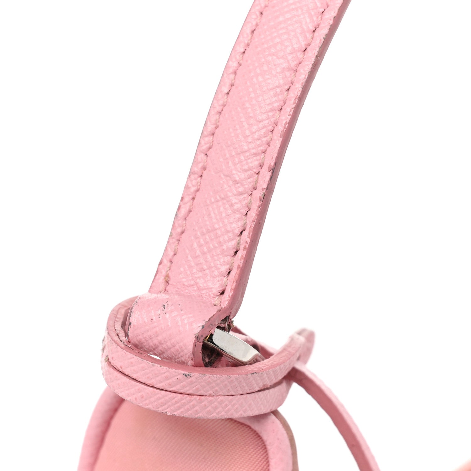 Prada Re-Nylon Saffiano Mini Re-Edition 2005 Bag Rosa 15 of 17