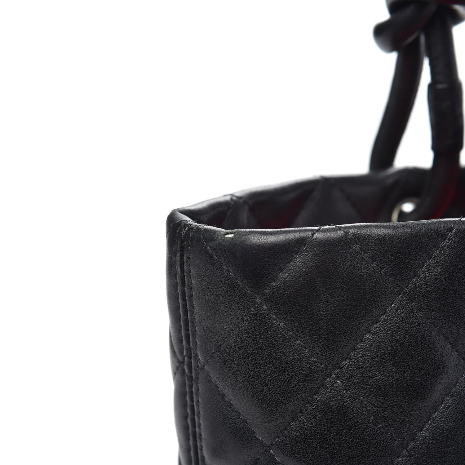 Chanel Calfskin Quilted Medium Cambon Tote Black White 15 of 21