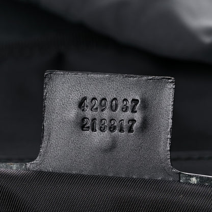 Gucci Techno Canvas Web Double Buckle Backpack Black 8 of 11