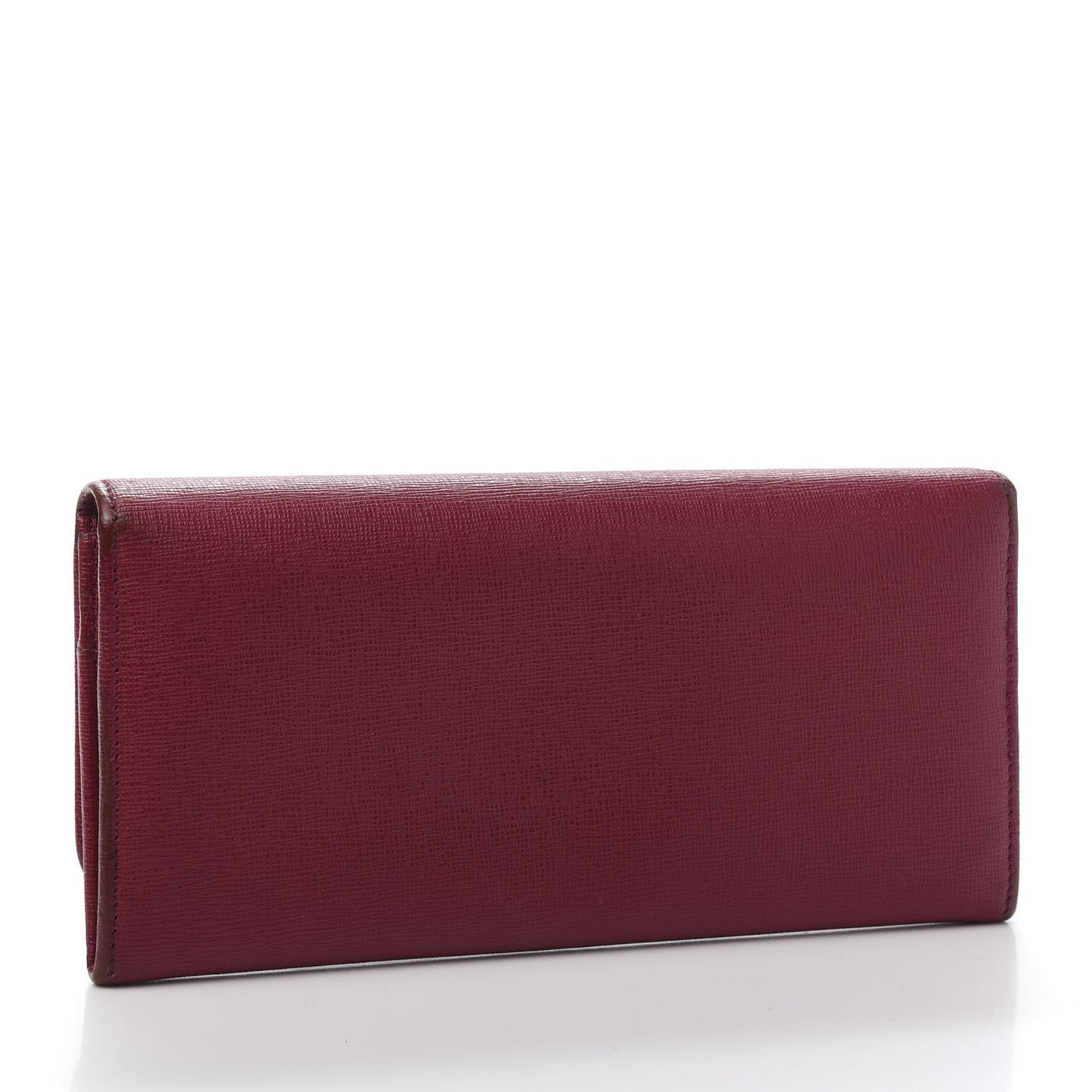 Vitello Elite Continental Wallet Rosso Scuro Ciliegia