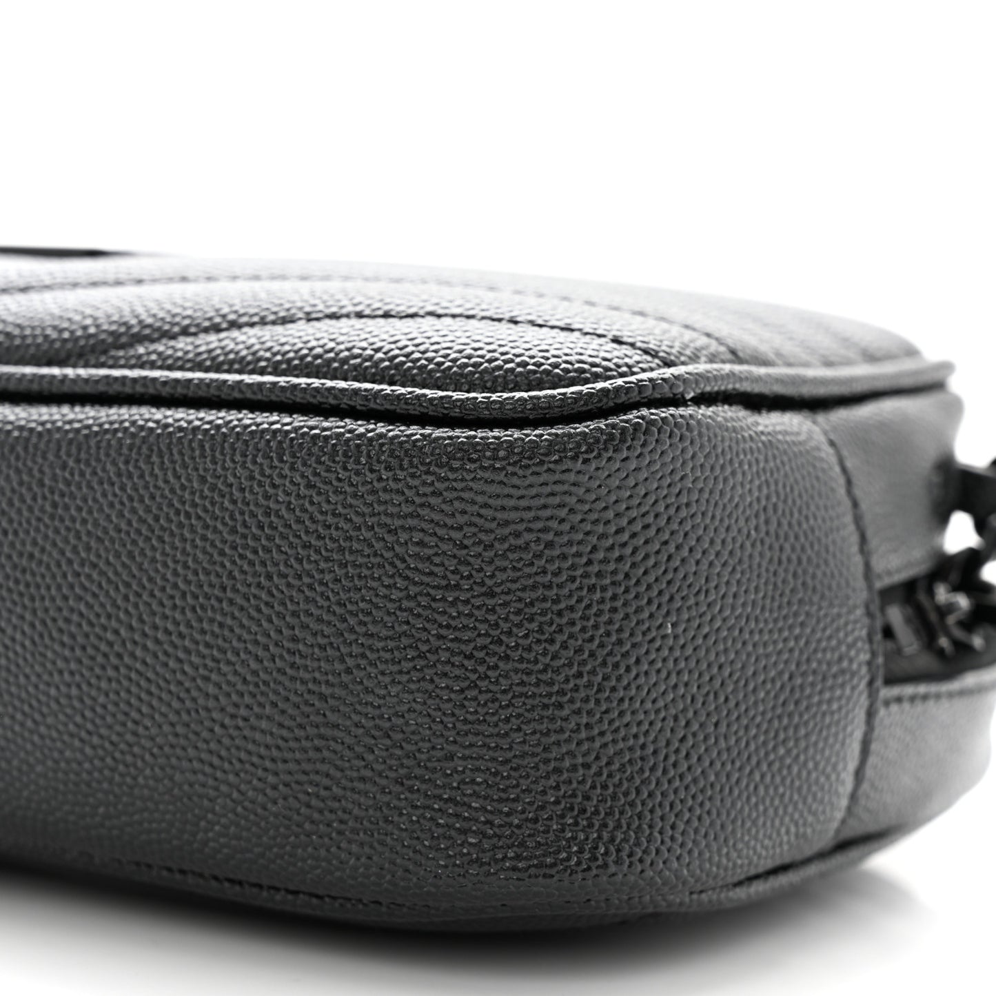 Grain De Poudre Matelasse Monochrome Monogram Mini Lou Camera Bag Black