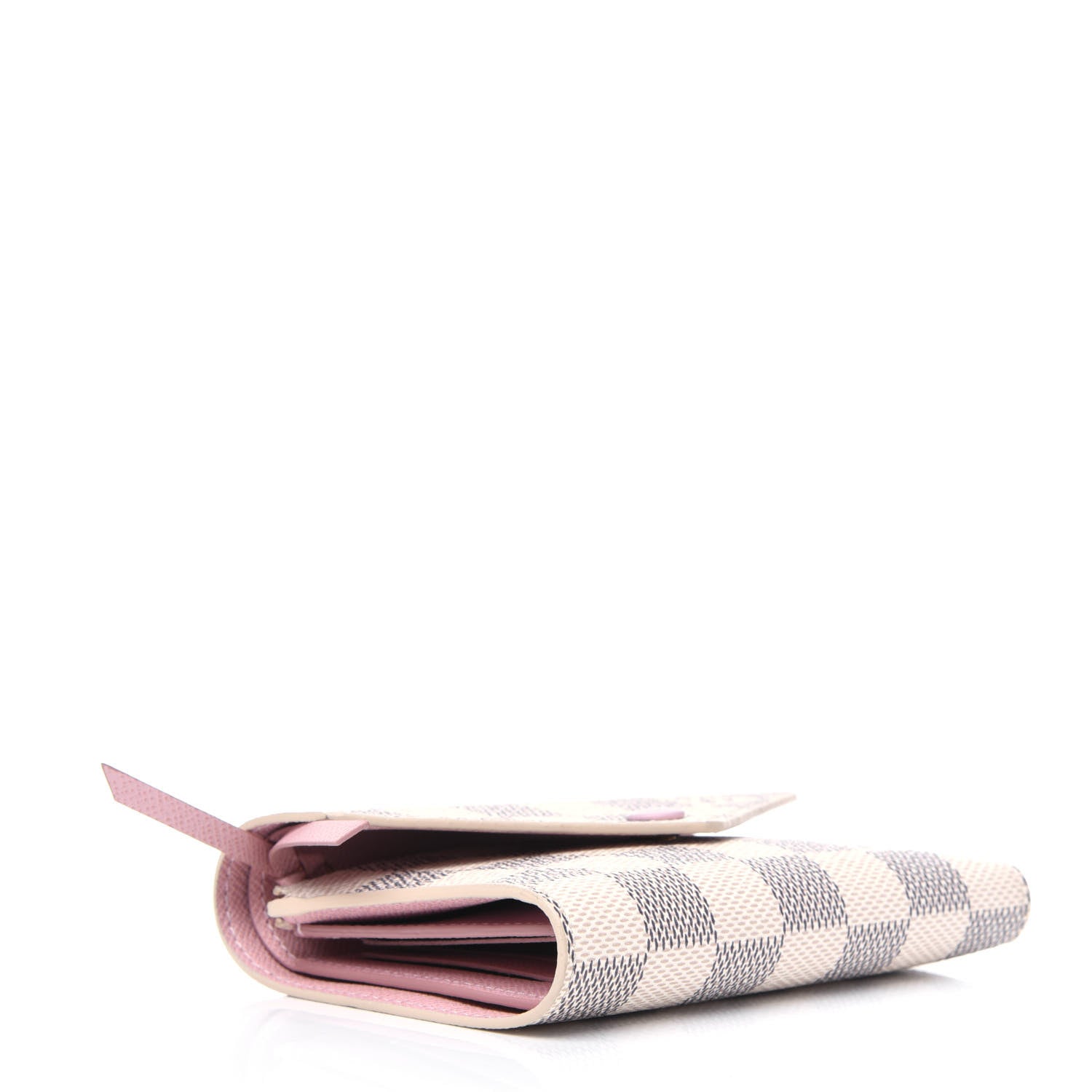 Louis Vuitton Damier Azur Victorine Wallet Rose Ballerine 4 of 7