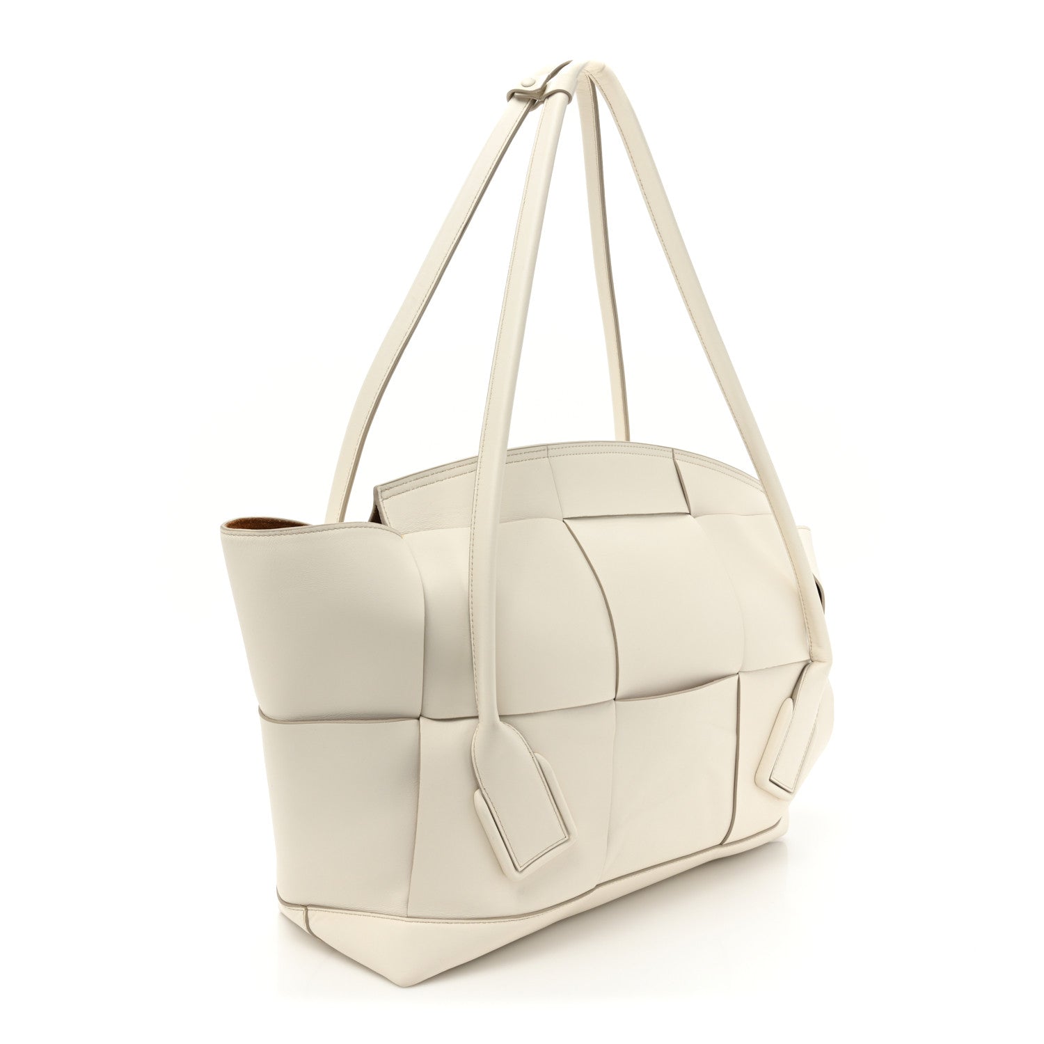 Bottega Veneta French Calfskin Maxi Intrecciato Large Arco Bianco 3 of 13