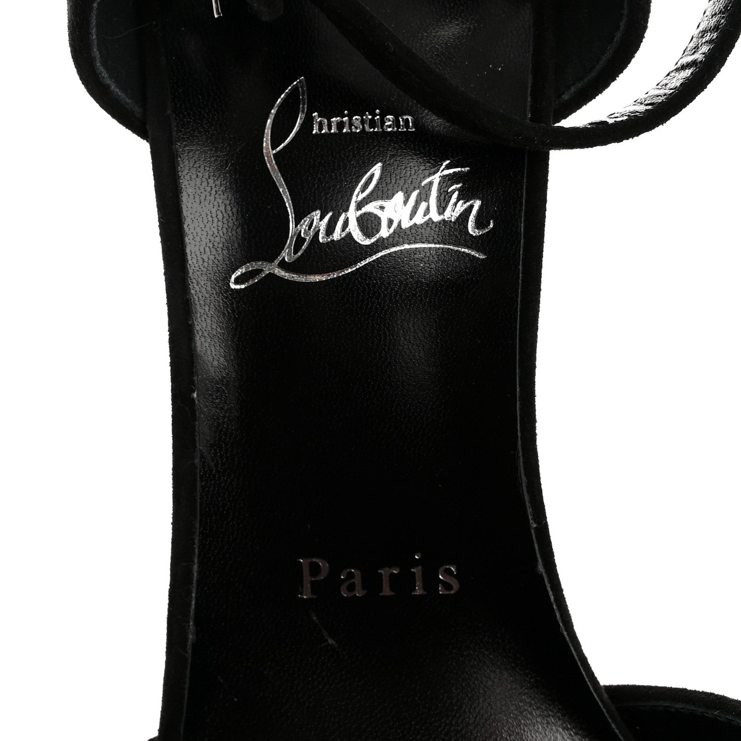 Christian Louboutin Veau Velours Astrida Bride 100 Pumps 39.5 Black 8 of 11