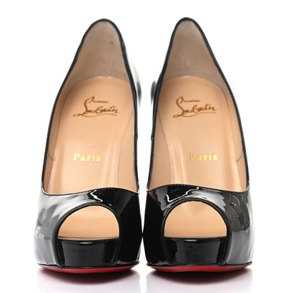 Christian Louboutin Patent New Very Prive 120 Pumps 36 Black 2 of 8