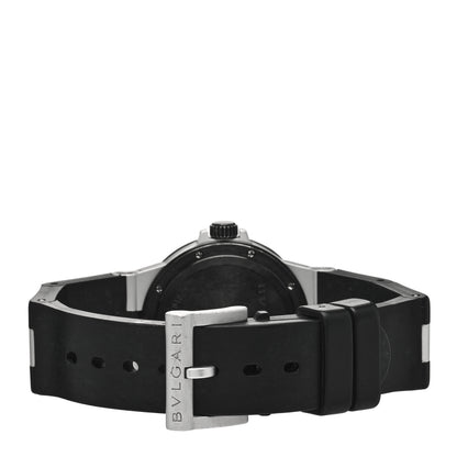 Bulgari Aluminum Rubber 32mm Diagono Quartz Watch 3 of 4