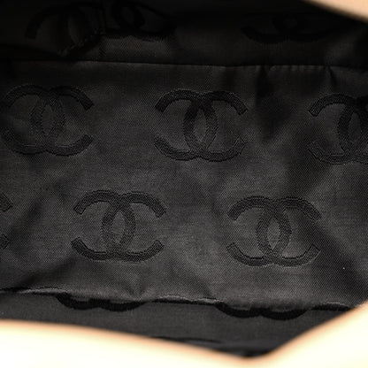 Chanel Calfskin Quilted Large Cambon Bowler Beige Black 5 of 10