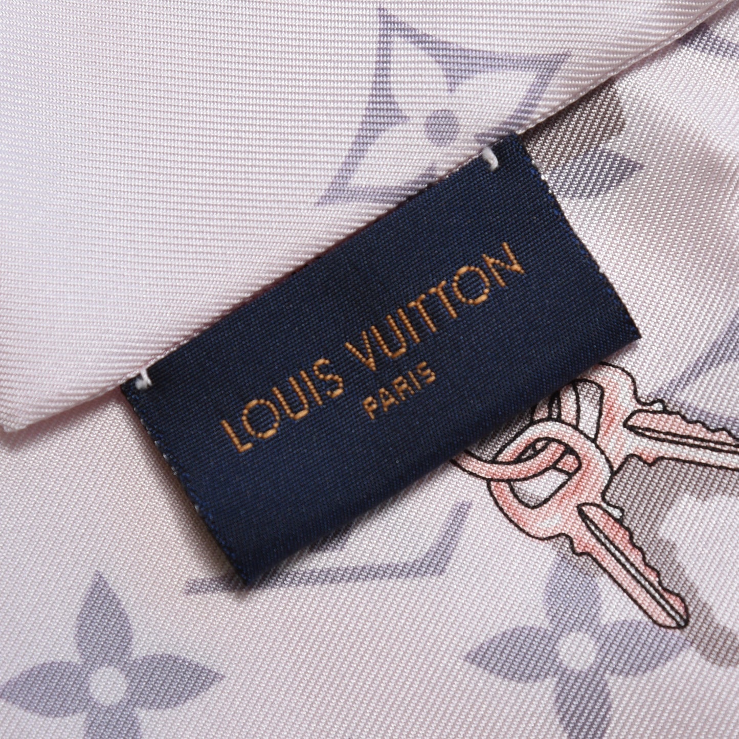 Silk Monogram Confidential Bandeau Light Pink