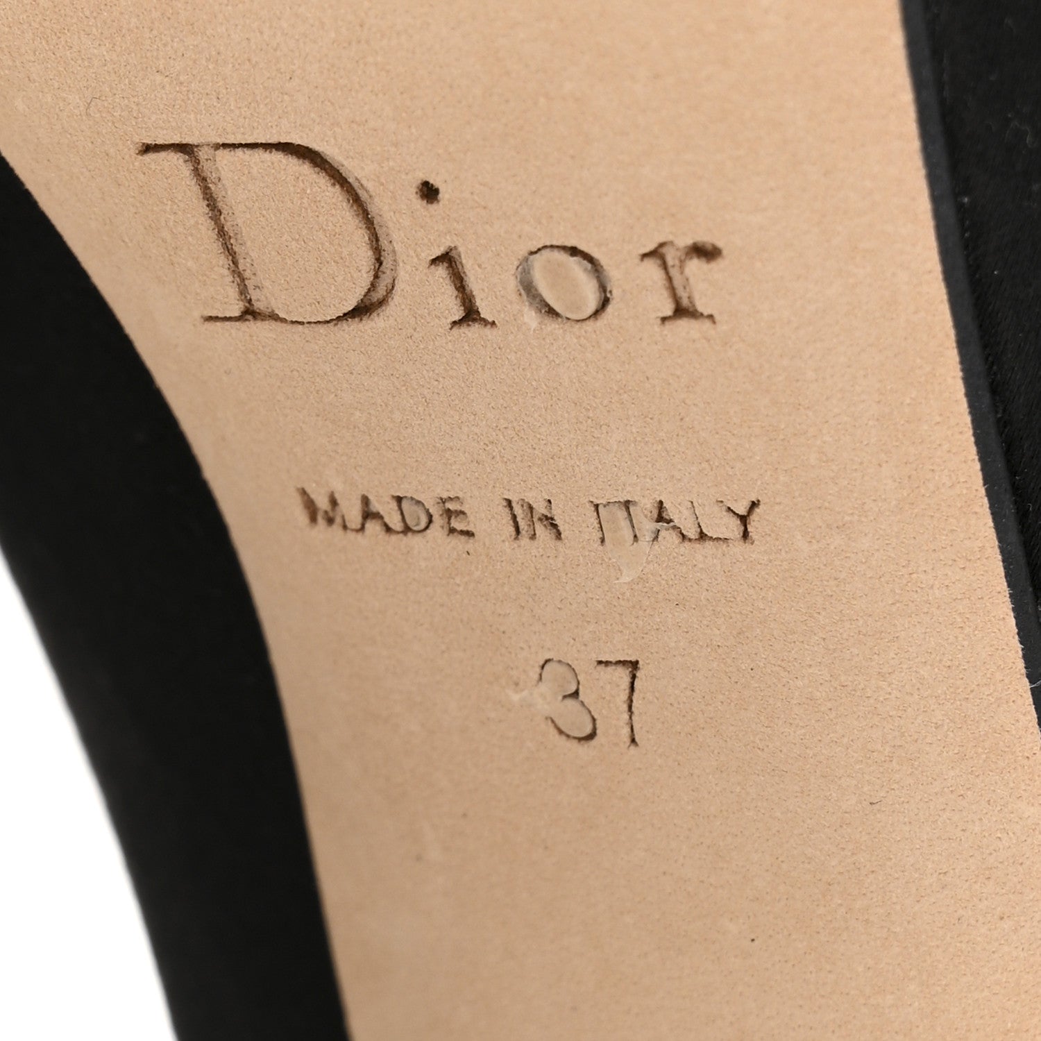 Christian Dior Satin Mirror Bow Pumps 37 Black 8 of 10