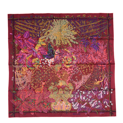 Hermes Silk Mythes et Metamorphoses Scarf 90 Prune Rose Vif Violet 1 of 4