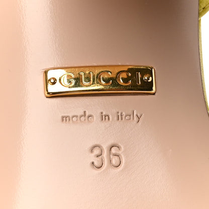 Gucci Malaga Kid Horsebit Lady 75mm Sandals 36 Acid Lime 8 of 9
