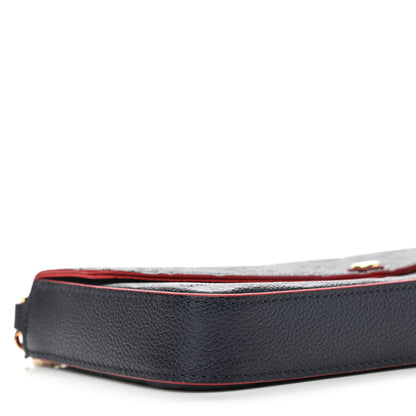 Louis Vuitton Empreinte Pochette Felicie Chain Wallet Marine Rouge 9 of 11