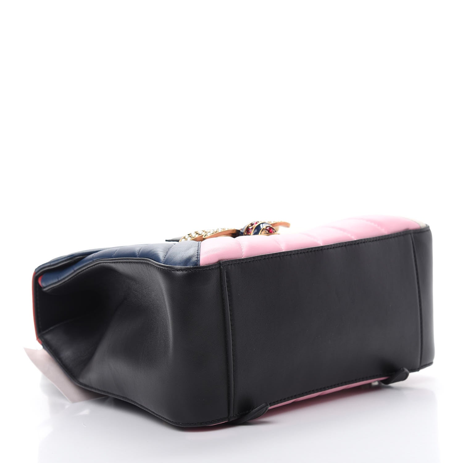 Gucci Calfskin Bamboo Trapuntata Queen Margaret Backpack Blue Agata Hibiscus Red Mystic White Sugar Pink 3 of 10