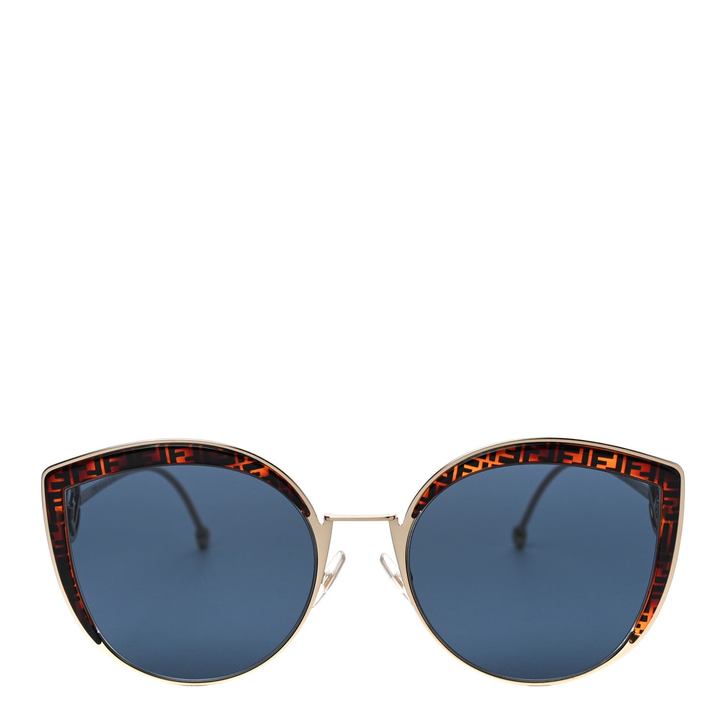 Metal Acetate F is Fendi FF Cat Eye Sunglasses FF 0290/S Gold