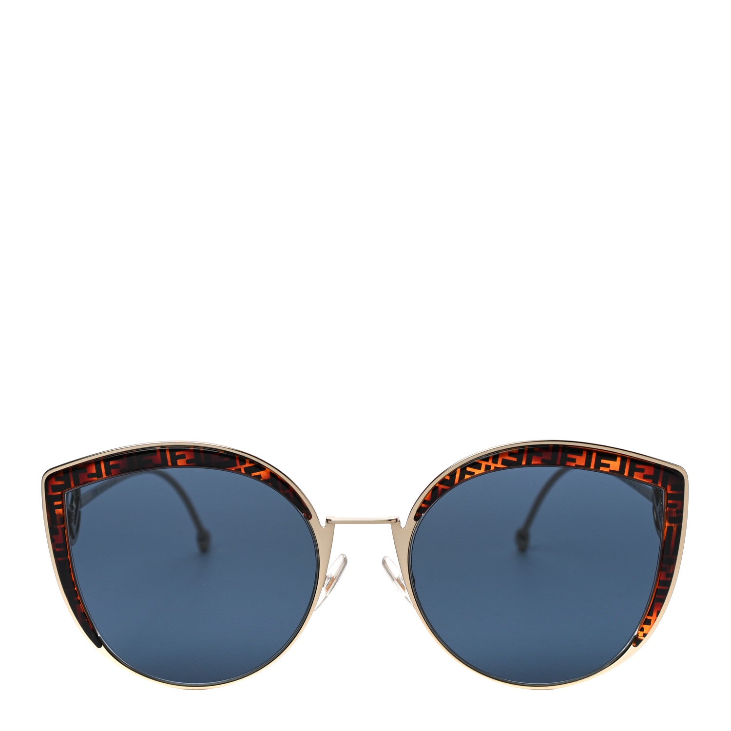 Fendi Metal Acetate F is Fendi FF Cat Eye Sunglasses FF 0290/S Gold 4 of 6